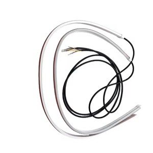 Araba ışık çubuğu 30 45 60cm esnek Led şerit akış dönüş sinyali ile gündüz lamba telefon App kontrolü - Product Image 1