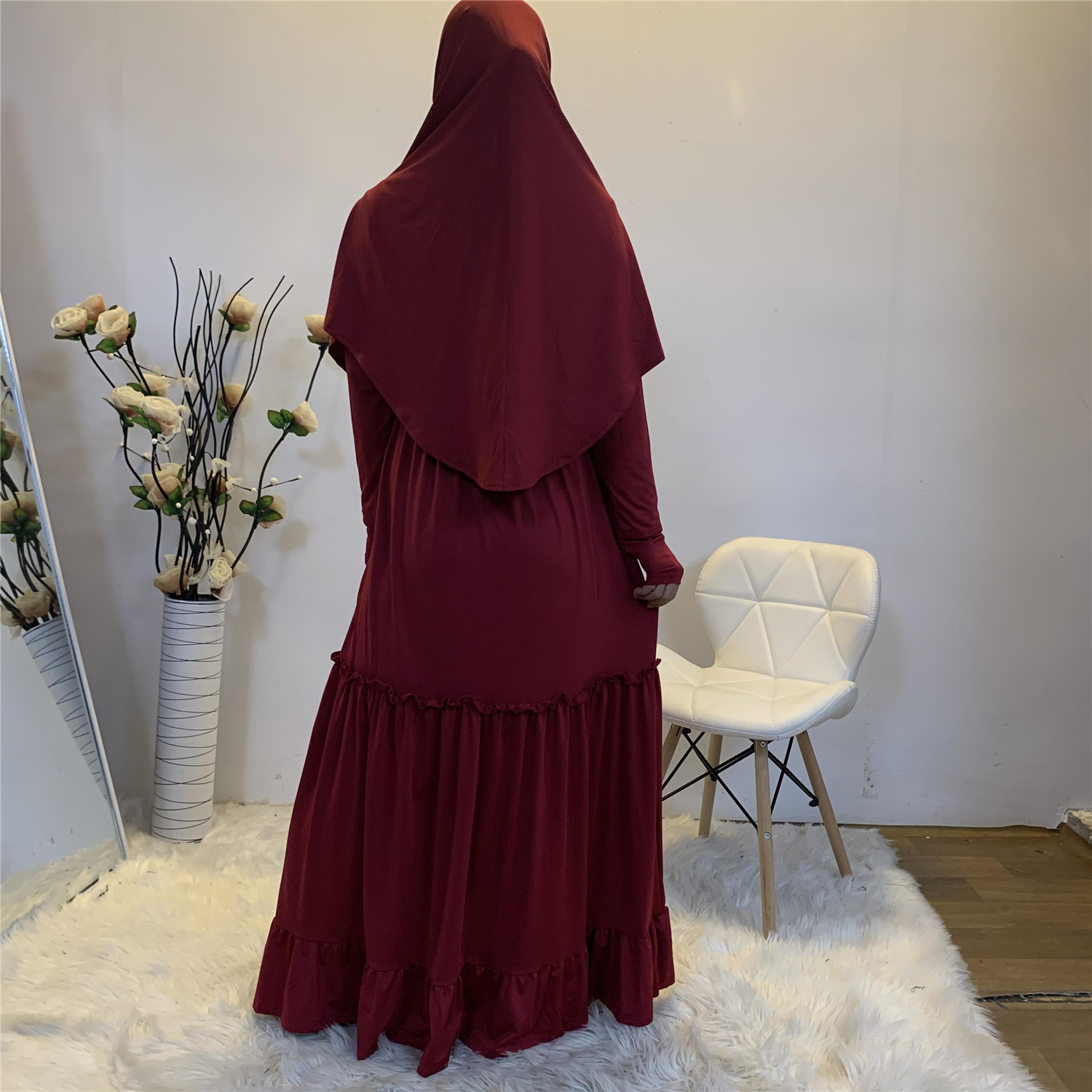 Red (With hijab hat)