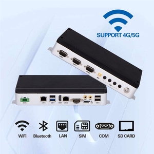 2 LAN 8 USB 6 COM RS232 RS485 Core I5 I7 I9 Lüfter loser eingebetteter Linux-Mini-PC mit Windows Stock RS232 RS485 Miniatur computer - Product Image 4
