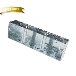 Smart Home <strong>1</strong>/2/3/4/5 Gang Metal Junction Steel Iron Switch Button Outlet Socket Box Wall Mount Electronics Instrument <strong>Enclosure</strong>