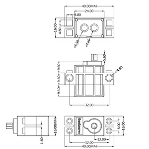 Geekservo 360-Grad-Kontinuer-Rotion programmierbarer Servo mit CW CCW-Steuerung für intelligentes Auto grün und orange (Verpackung mit 4 Stück)