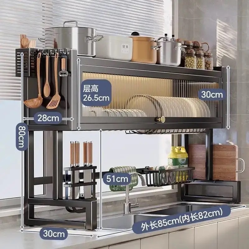 Single-door-black-85cm long-includes full set of accessories