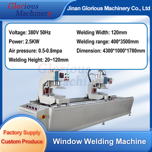 เครื่องเชื่อมที่มีประสิทธิภาพสำหรับงานเชื่อมพีวีซีหน้าต่างและ upvc เครื่องทำประตูหน้าต่าง