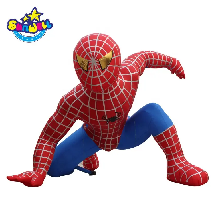 Publicidad inflable gigante araña hombre inflable súper héroe inflable gigante spiderman estatua