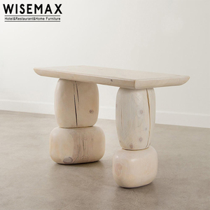 WISEMAX现代乡村复古入口桌窄木桌控制台客厅入口走廊装饰控制台桌 - Product Image 1