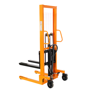 手動スタッカー1ton * 2m 2000kg <span class=keywords><strong>2</strong></span>トンフォークリフト手動フォークリフトパレットスタッカー油圧ジャックハンドフォークリフト