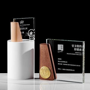 New Arrival Color Printing Crystal Glass <strong>Award</strong> Trophy for Creative Design <strong>Award</strong> - Product Image 1