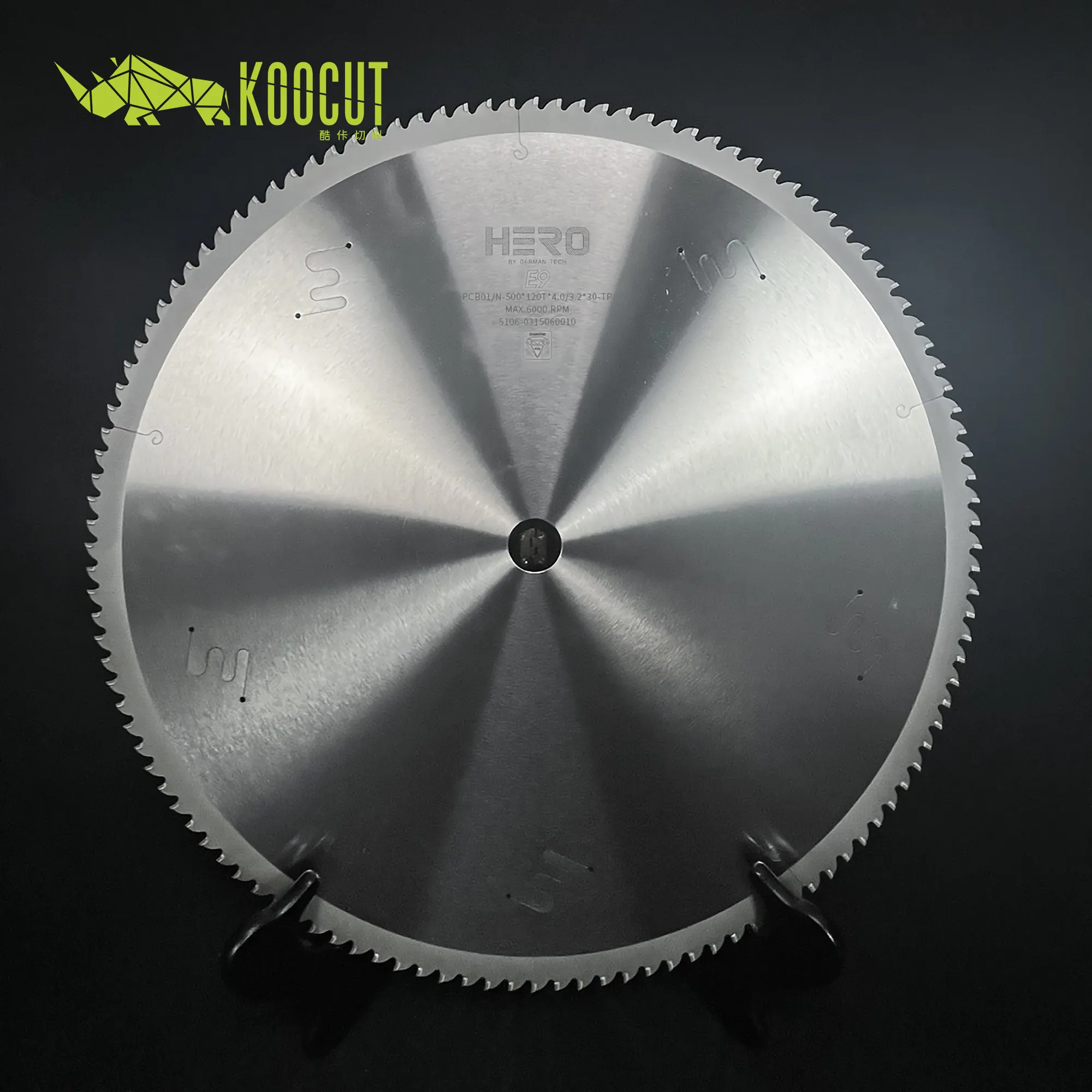 KOOCUT Factory Direct Selling 500mm PCD Kreissäge blatt zum Schneiden von Aluminium profilen