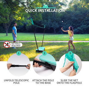 Portable Badminton Net Racket Stand Set Volleyball Tennis Net Outdoor <strong>Games</strong>