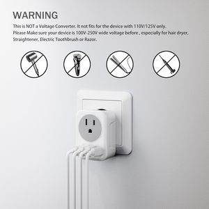 トラベルアダプターUSソケットからEUプラグ、3つのUSBポートとType-Cポート - Product Image 4