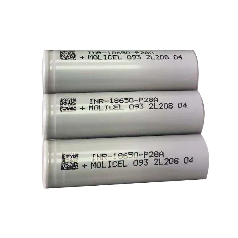 แบตเตอรี่ Molicel 18650 P28A 2800มิลลิแอมป์ต่อชั่วโมงการคายประจุ35A เหมาะสำหรับเครื่องดูดฝุ่นทรงพลัง