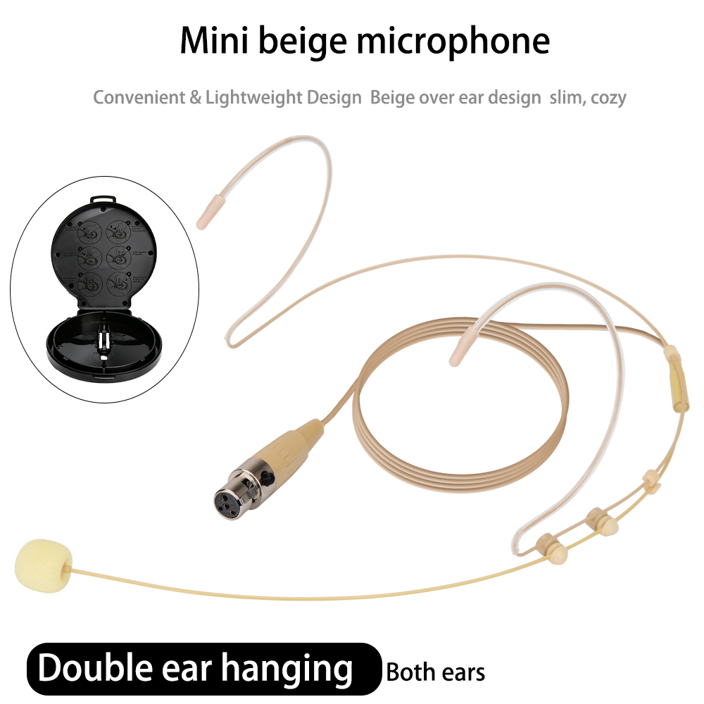 Beige (Mini 4-Pin XLR TA4F for Shure)