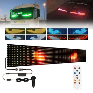 ตาปีศาจแบบไดนามิกไฟ LED RGB ควบคุมแบบไร้สายอุปกรณ์ตกแต่งกระจกหน้ารถรถบรรทุกรถยนต์ขนาดต่างๆ - Product Image 1
