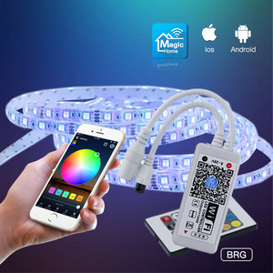 Aplicación de Control de voz RGB LED tira de luz controlador Compatible Alexa Siri DC 5V-24V 144W salida Wifi Control remoto para decoración del hogar - Product Image 4