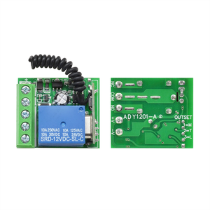 RFワイヤレスリモコンスイッチリレーモジュールDC12Vシャッターリモコン回路基板315/433MHZ - Product Image 1