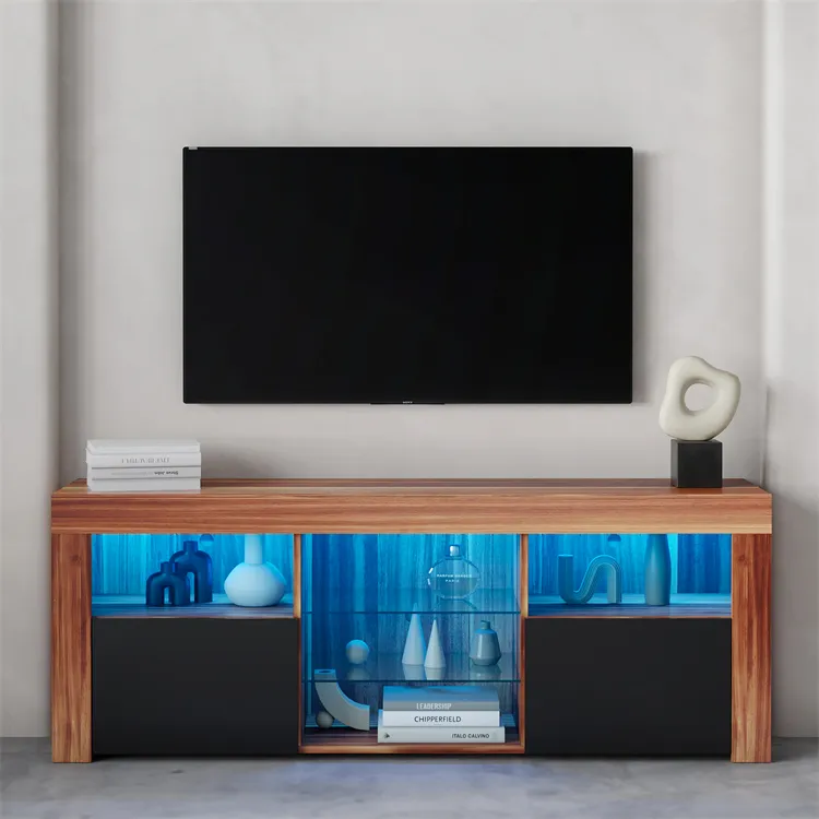 Consola para sala de estar, soporte de TV eléctrico moderno, Unidad de TV, armario de lujo