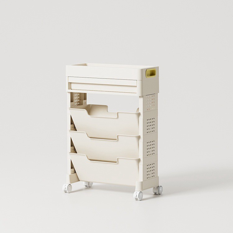3-tier mobile model with drawers and wheels