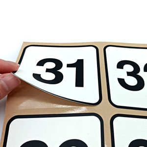 Custom <strong>Sticker</strong> Printing Sheet 3M Glue Waterproof High Quality Number Label Vinyl <strong>Sticker</strong> Synthetic <strong>Stickers</strong> - Product Image 4