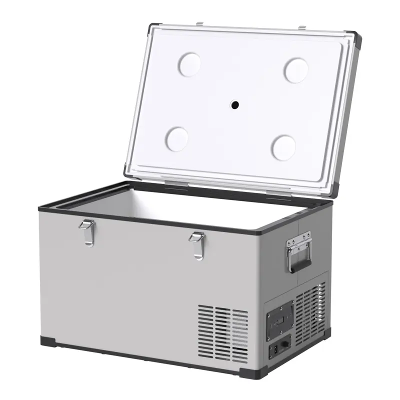 Refrigerador portátil de 45L para coche, mininevera pequeña, congelador de 12V, compresor, 220V y 12v