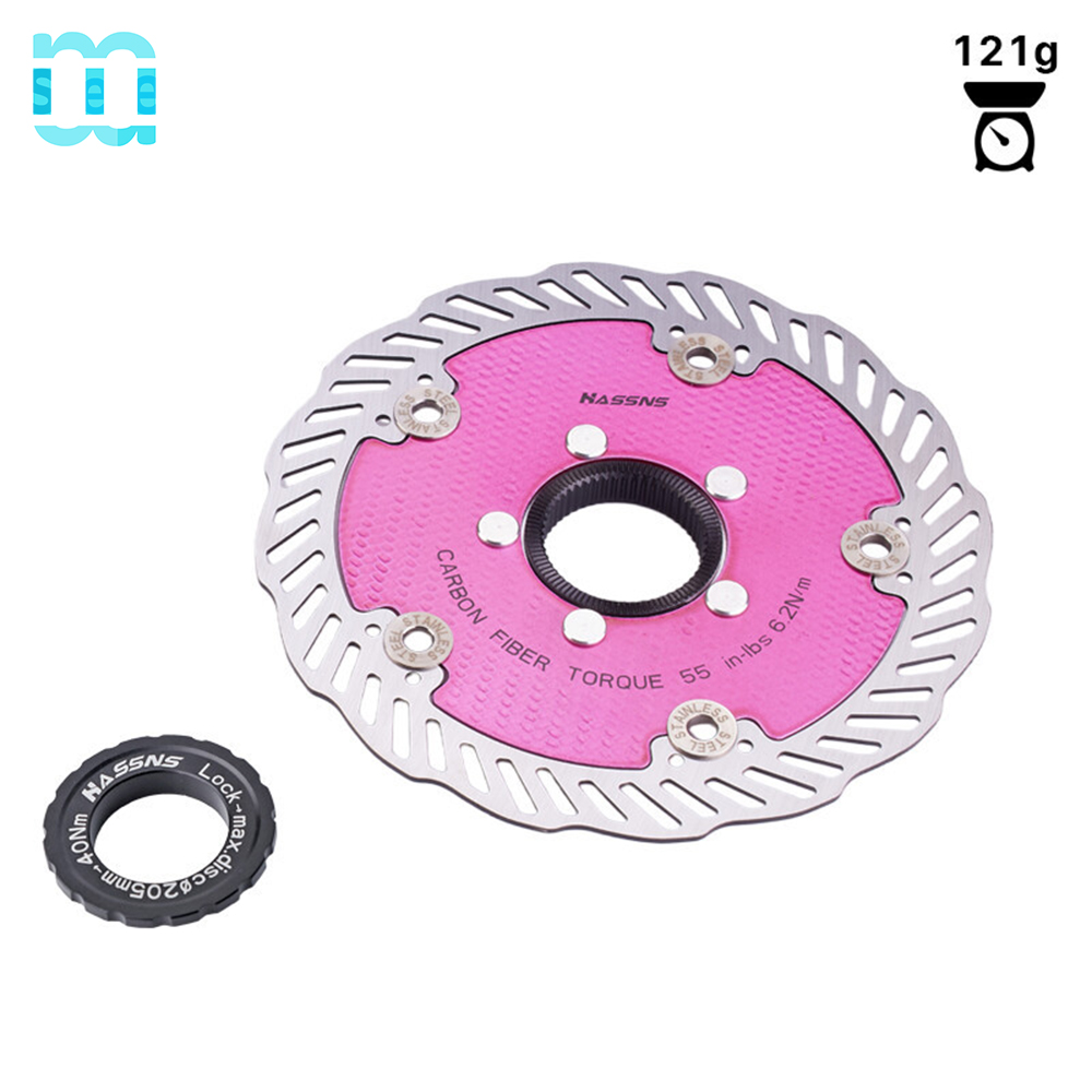 Serrure centrale carbone rose 140mm 121g