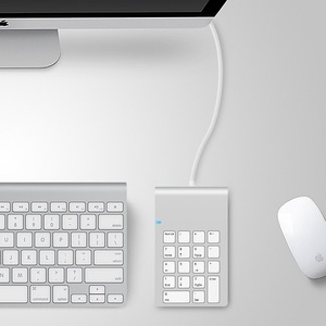 Teclado numérico con cable Oficina Financiera 18 teclas teclado de contabilidad para teclado Apple