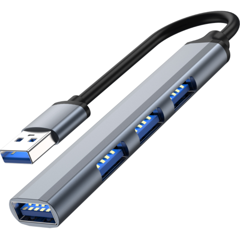 USB HUB Grey Silver