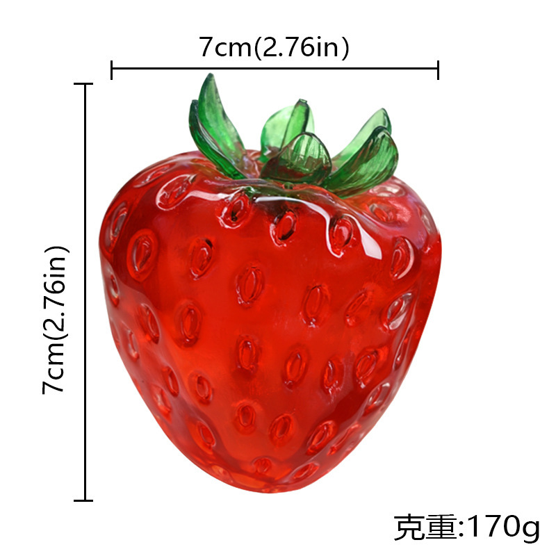 Grosses fraises en plastique rouge/coque PVC