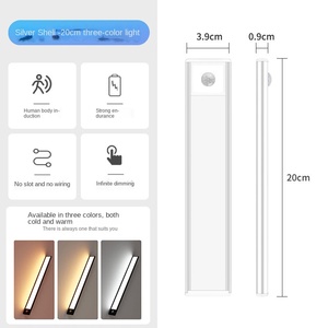 USB recargable 1W-4W luz LED magnético montado en la pared gabinete de aluminio Sensor de movimiento 3 CCT atenuación Control remoto uso en interiores - Product Image 4