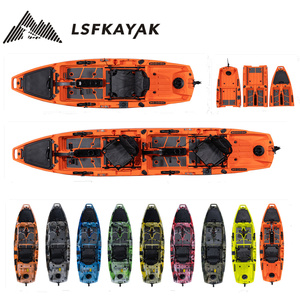 Yeni 2 veya 3 adet modüler ayrılabilir kayak plastik HDPE/LDPE 4.5m kick up ve pervane ayak pedalı motor kayık seçtiğiniz için - Product Image 2