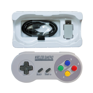 Disponibile 2 In 1 per SNES Cassic Mini PC Android Raspberry Gamepad per N-switch USB SNES Joystick Wireless e Controller di gioco