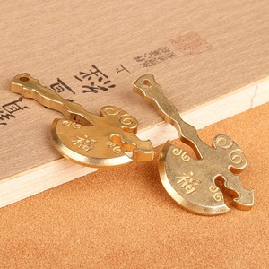Tùy chỉnh cổ điển đồng thau Keychain đồng mạ vàng rìu chìa khóa xe Mặt dây chuyền Keychain - Product Image 2
