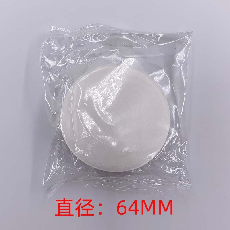 64mm round white (pack of 100)