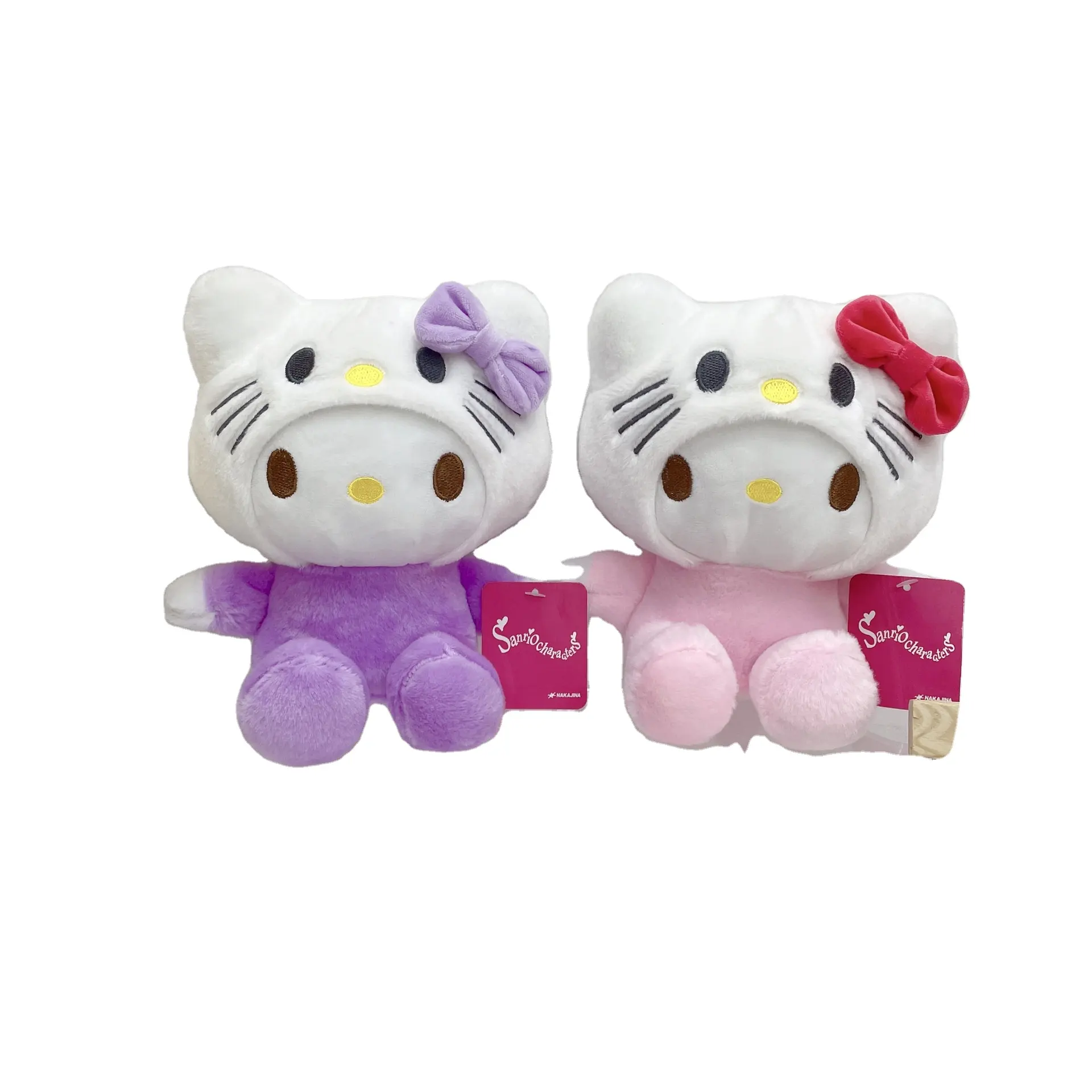 Dibujos animados lindo Sanrio peluche 8 pulgadas Hello Kitty peluche para niños