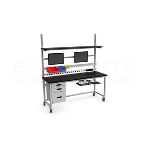Labor möbel China Hersteller Lab Workbench Computer tisch mit Schubladen beleuchtung für Schul labor - Product Image 2