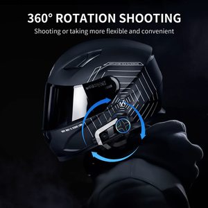 FODSPORTS FX30C PRO, auriculares Bluetooth para motocicleta con sistemas de comunicación musical, casco para bicicleta, intercomunicador Bluetooth - Product Image 5