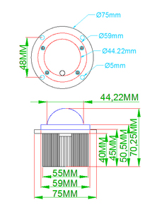 โมดูล LED PCB นําโมดูลไฟถนนสีแดง tupe 10w 30v นําโมดูลดาวน์ไลท์สําหรับไฟสวน - Product Image 5