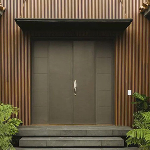 Design moderno rivestimento della parete esterna WPC pannelli impermeabili esterno rivestimento in legno composito per edifici - Product Image 6