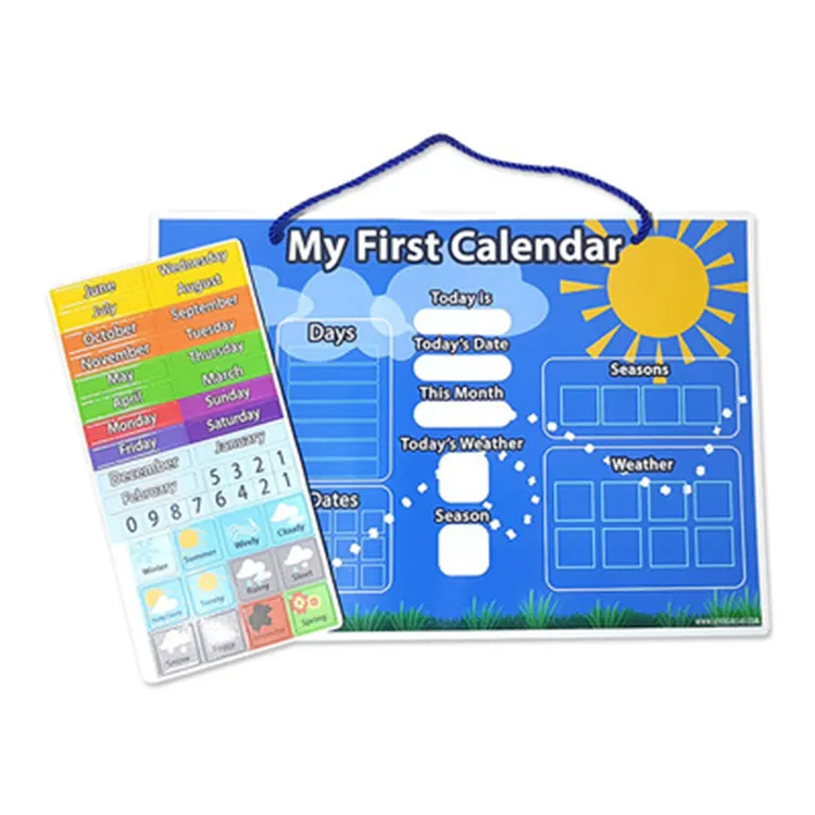 Frigorifero magnetico per bambini di Design personalizzato di alta qualità il mio primo calendario per l'educazione dei bambini