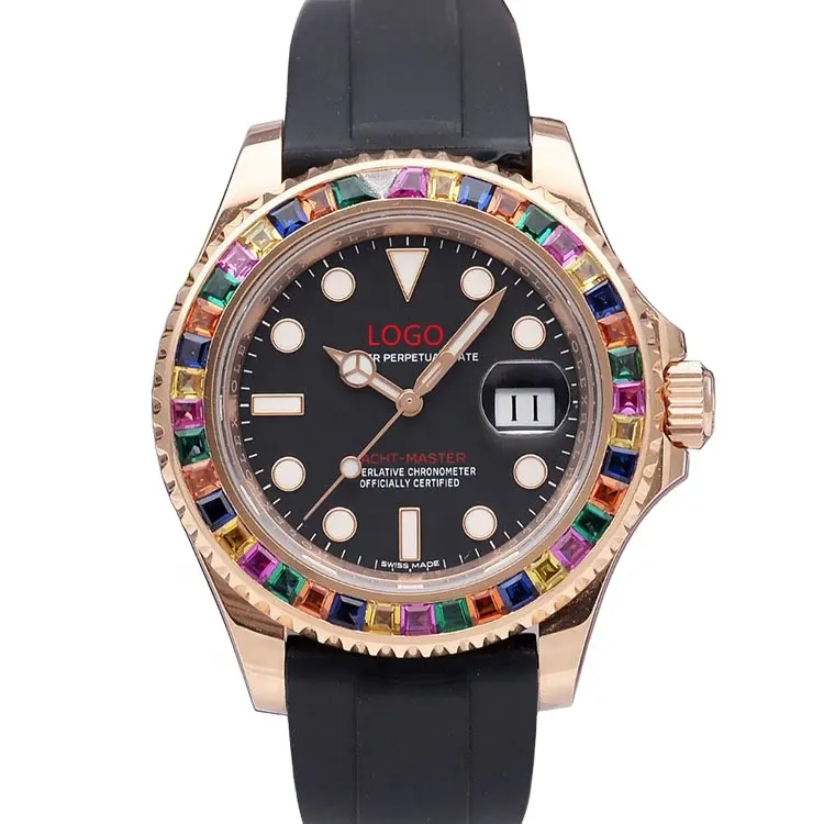 Diamante Designer Super-clone orologi orologio di qualità zaffiro data materiale qualità meccanico automatico orologi da uomo