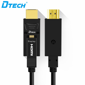 DTECH最佳批发价4k镀金接口2.0 3D 18Gbps <span class=keywords><strong>HDMI</strong></span>光纤电缆d-a型10m
