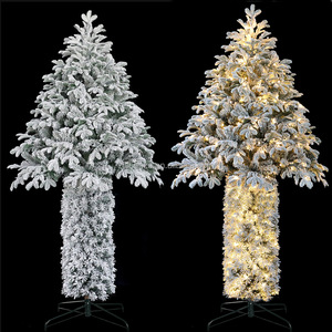 2025 New <strong>Product</strong> Custom Sizes Prelit Home Decorated <strong>Trees</strong> Tabletop Potted Flocked Christmas <strong>Tree</strong> - Product Image 1