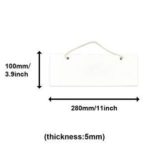 מוזמן אישית כל צורת העידון mdf לוח ריקים MDF מלבן דלת פלאק קולב בית קיר דלת דקור 11x4 אינץ