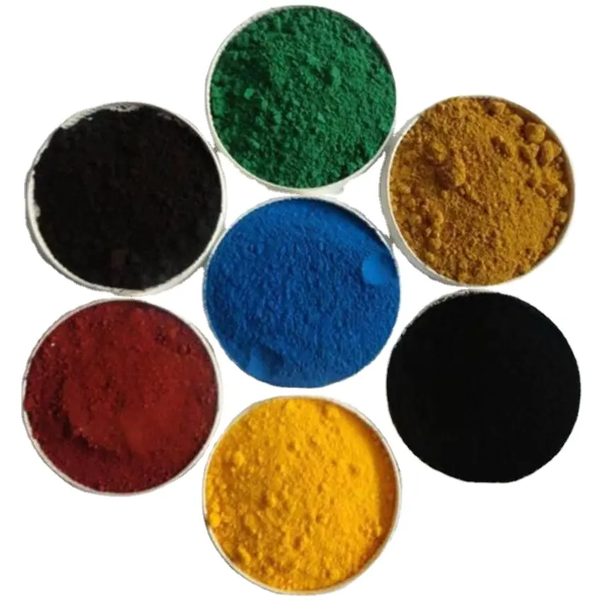 Demir oksit siyah bitki demir beton yer karosu çimento için pigment malzemeleri