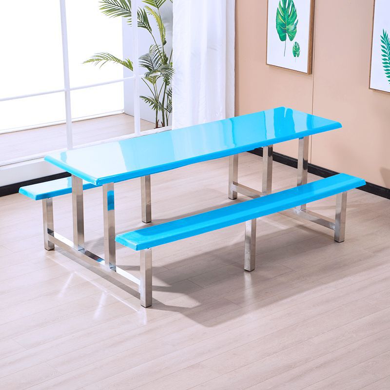 Eight-seater blue thickened stainless steel support