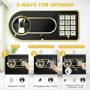 High Level clear Display Showing <strong>Open</strong> Close 25cm Home Personal <strong>Safe</strong> Deposit Box Money Gun <strong>Key</strong> Electronic <strong>Digital</strong> Locker - Product Image 3
