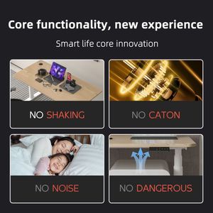 新しい自動化システム設計オフィスリフティングコンピューターテーブルモダンダブルモーター高さ調節可能なスタンディングデスク - Product Image 6