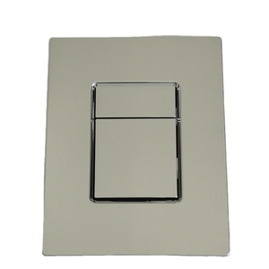 Reemplazo de válvula de descarga de cisterna oculta cromada, botón pulsador doble, descarga de inodoro montada en la pared para tanque de baño - Product Image 2