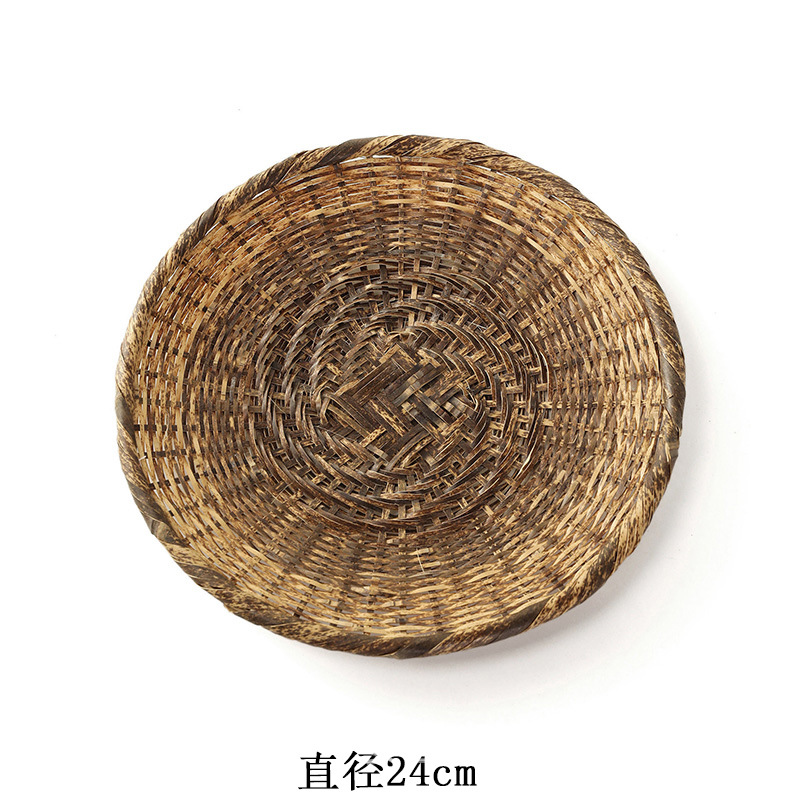 Purple bamboo fruit platter (24cm)