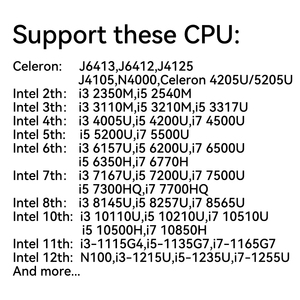 ZEROONE Neuester Desktop-Computer J1900 J4125 J4105 N4000 8. CPU-Unterstützung HD-Display WIN10 LINUX Lüfter loser industrieller Mini-PC - Product Image 2