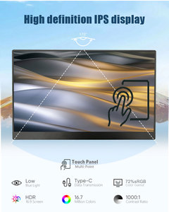 15.6 16 18.4 21.5 inç LED monitörler dokunmatik ekran 4K oyun monitörü IPS Panel ekran USB ekran Laptop için taşınabilir monitör - Product Image 4